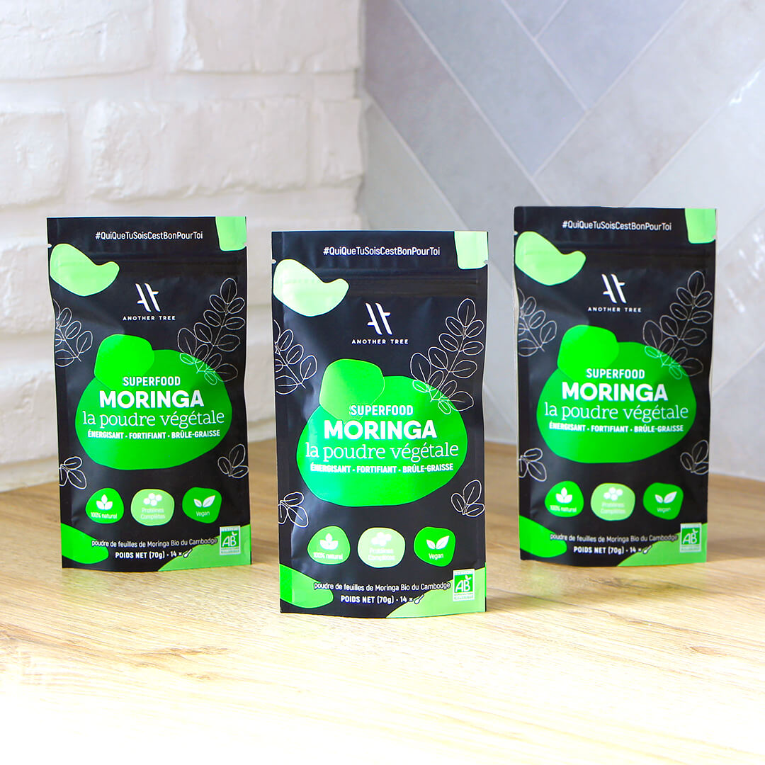 Organic Moringa Powder - 1 month cure - 3 packets 